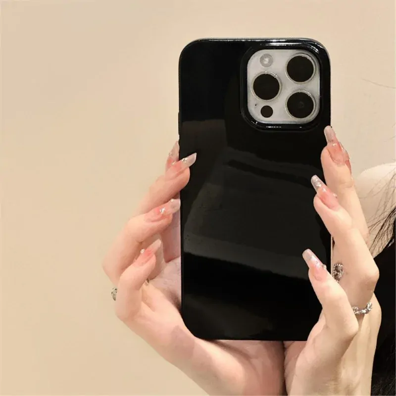 Kryt na iPhone 15 Pro gumový Candy čierny