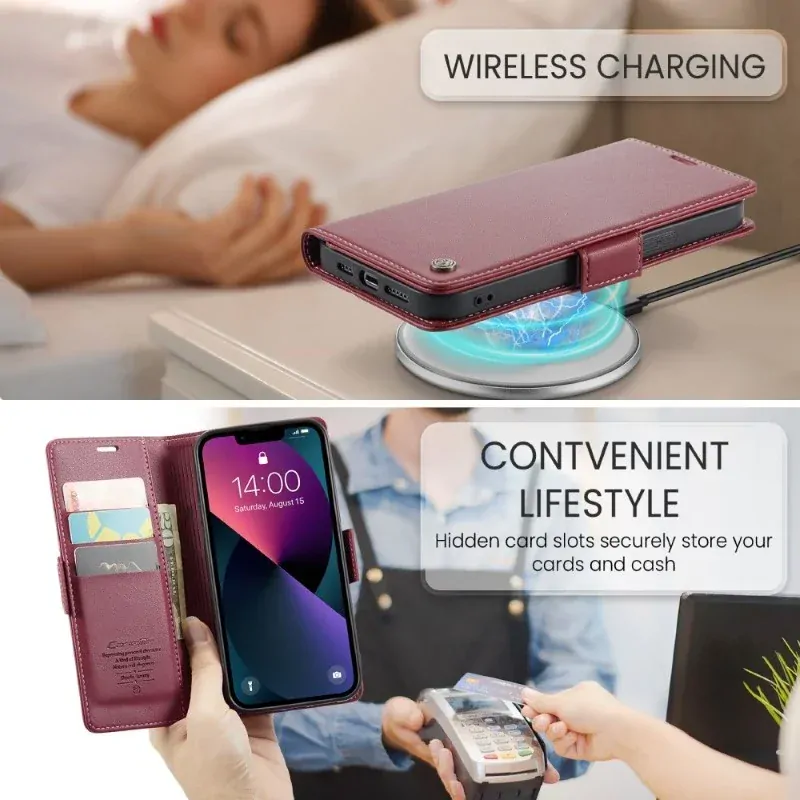 Púzdro na iPhone 14 Pro CASEME Smooth červené