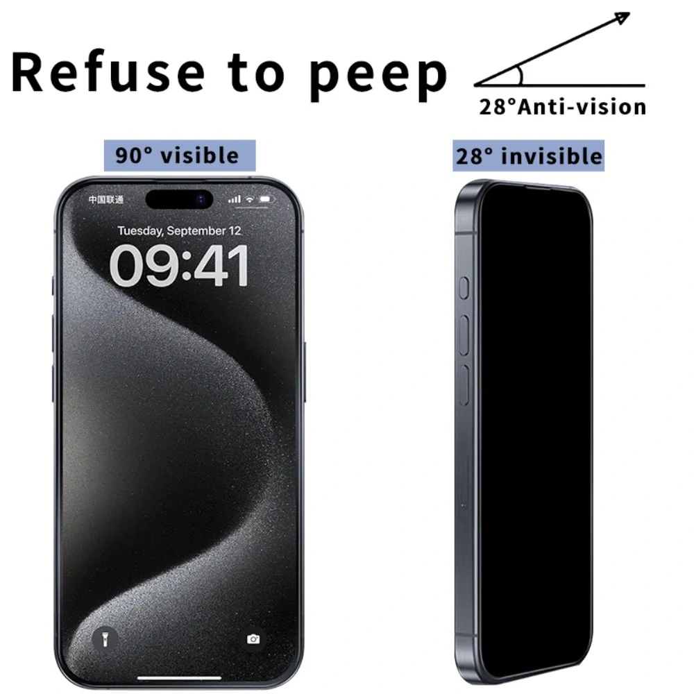 Tvrdené sklo na iPhone 16 Privacy