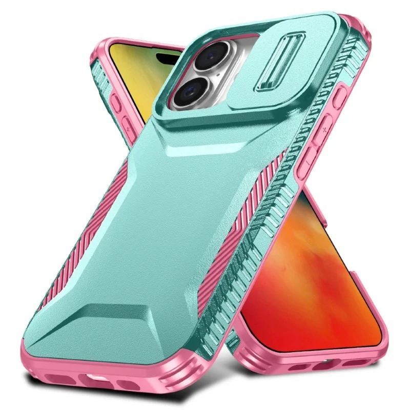 Kryt na iPhone 16 s krytkou na fotoaparát svetlo modrý