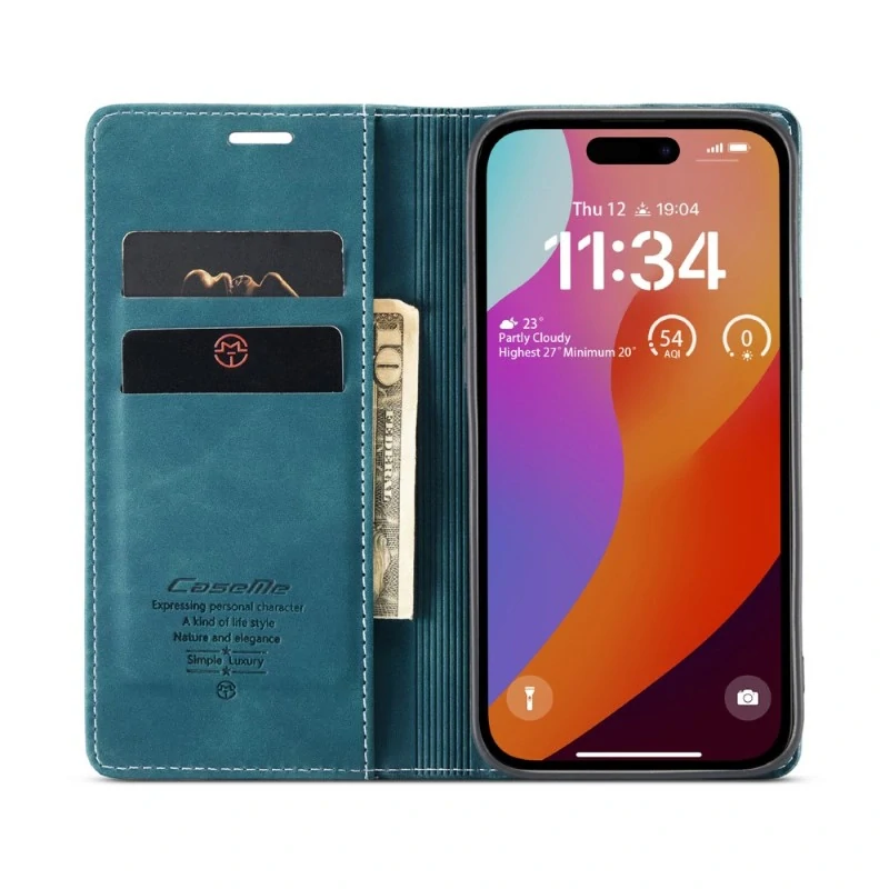 Púzdro CASEME pre iPhone 16 Pro svetlo modré