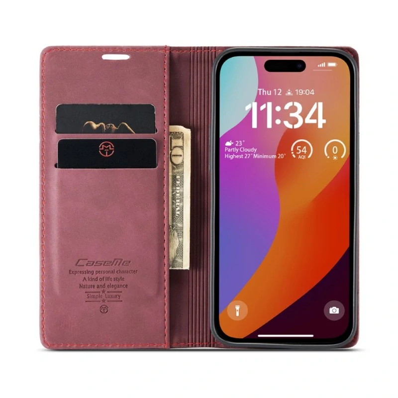 Puzdro CASEME pre iPhone 16 Pro Max červené