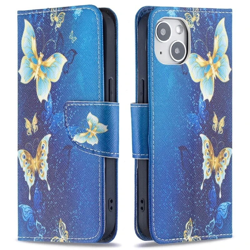 Puzdro pre iPhone 15 Motýľ modré