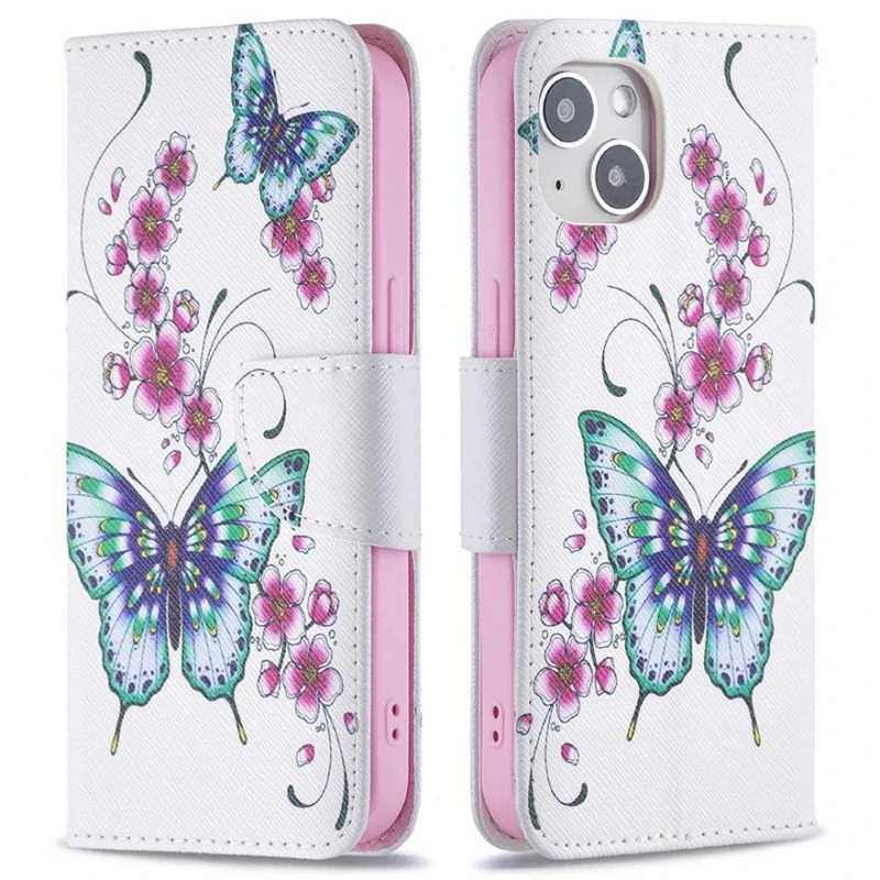 Púzdro pre iPhone 15 Motýľ biele