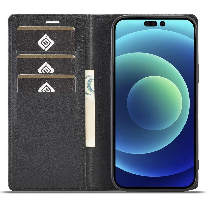 Púzdro pre iPhone 15 Pro LC.IMEEKE Carbon Horizontal čierne