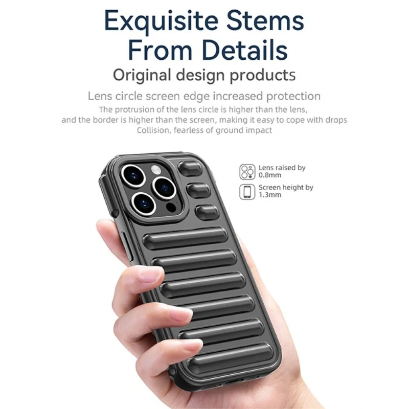 Kryt na iPhone 15 Pro Capsule oranžový