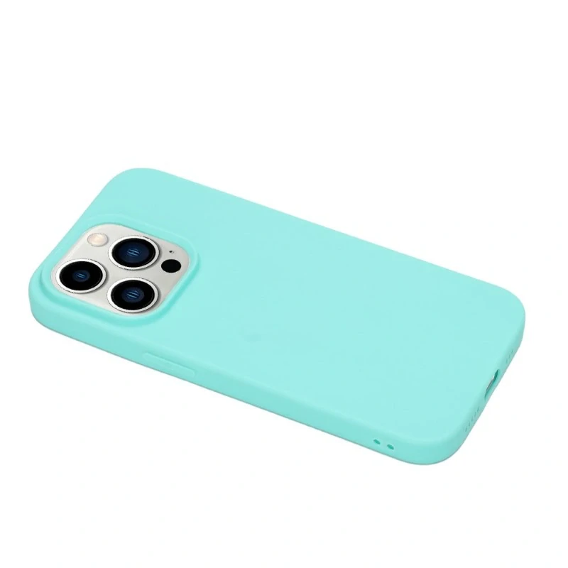 Kryt na iPhone 15 Pro gumový Premium svetlo modrý