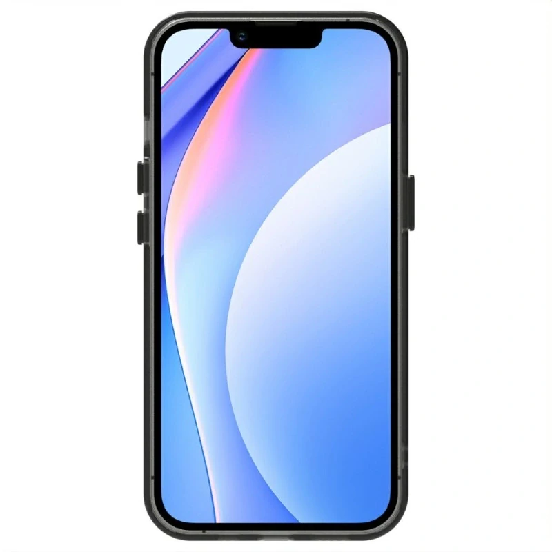 Kryt na iPhone 13 gumový Candy (podpora MagSafe) čierny