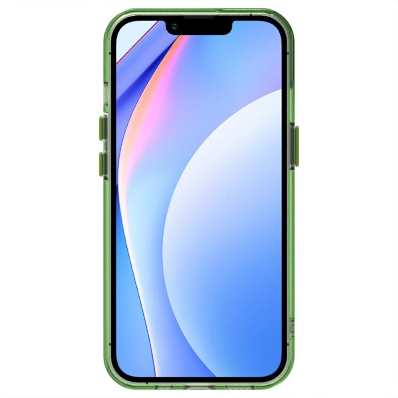 Kryt na iPhone 13 gumový Candy (podpora MagSafe) zelený