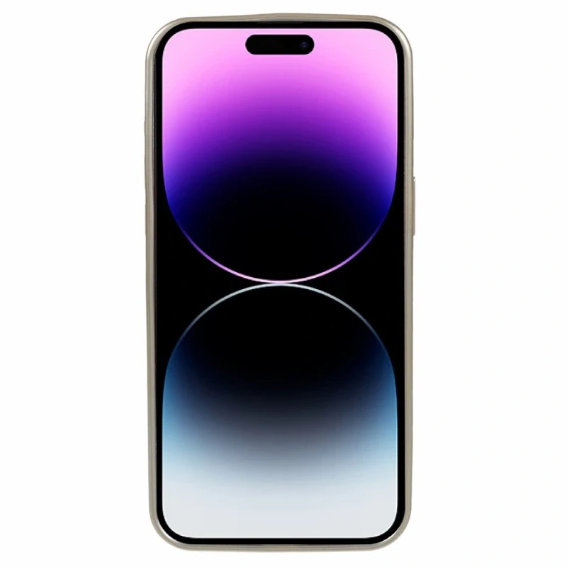 Kryt na iPhone 14 Pro gumový s podporou MagSafe zlatý