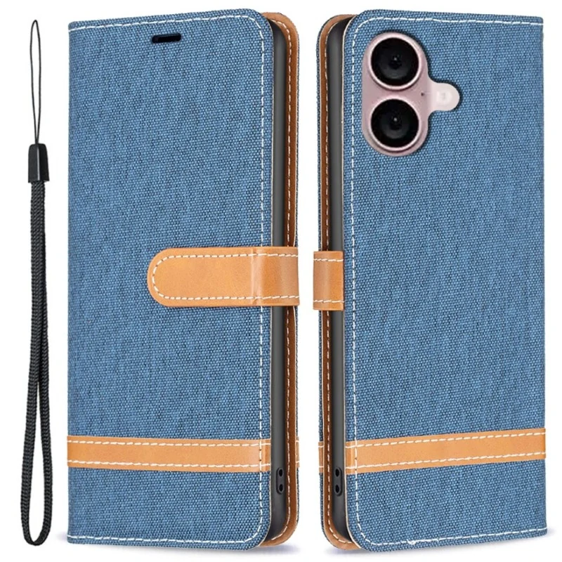 Puzdro na iPhone 16 Jeans modré