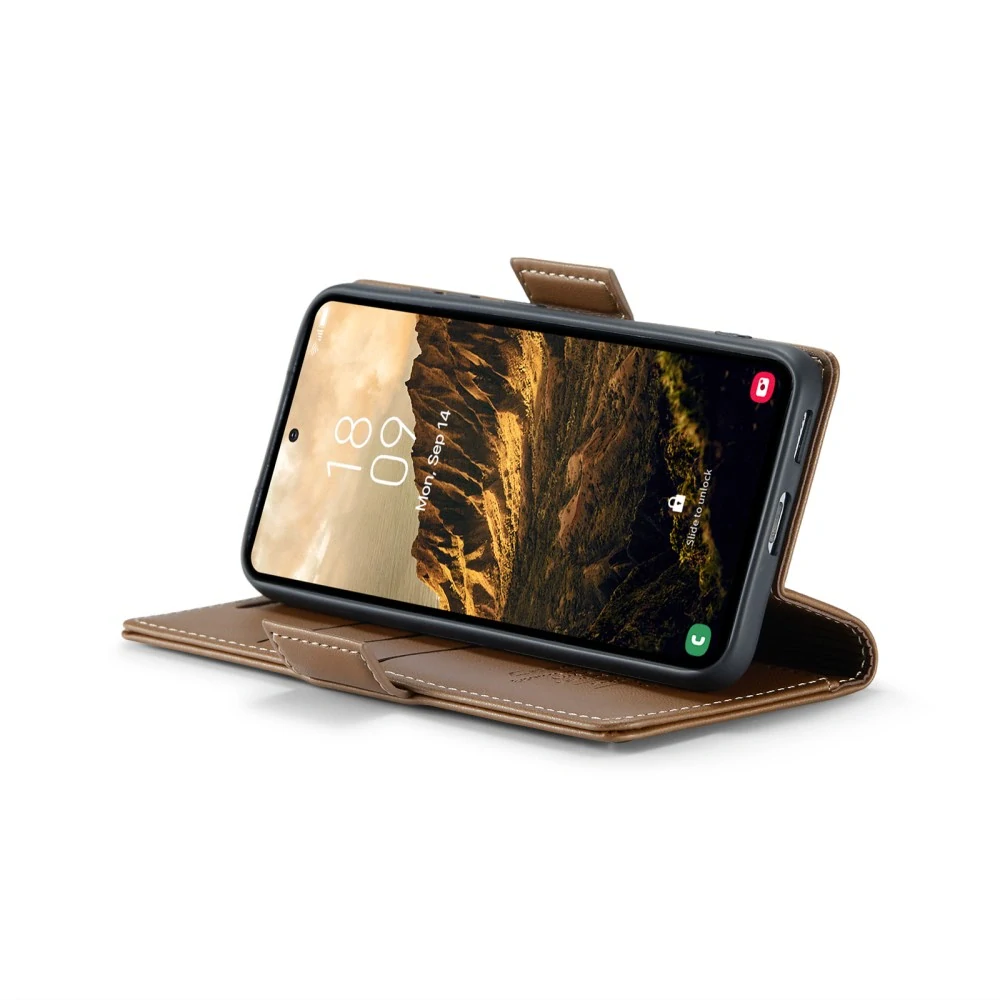 Puzdro na Samsung Galaxy S25 CASEME smooth hnedé