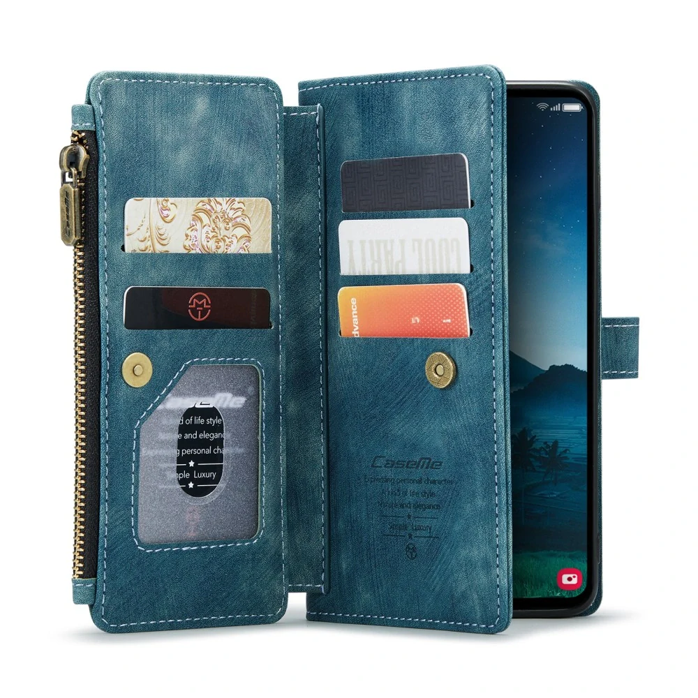 Puzdro na Samsung Galaxy S25 CASEME Deluxe modré