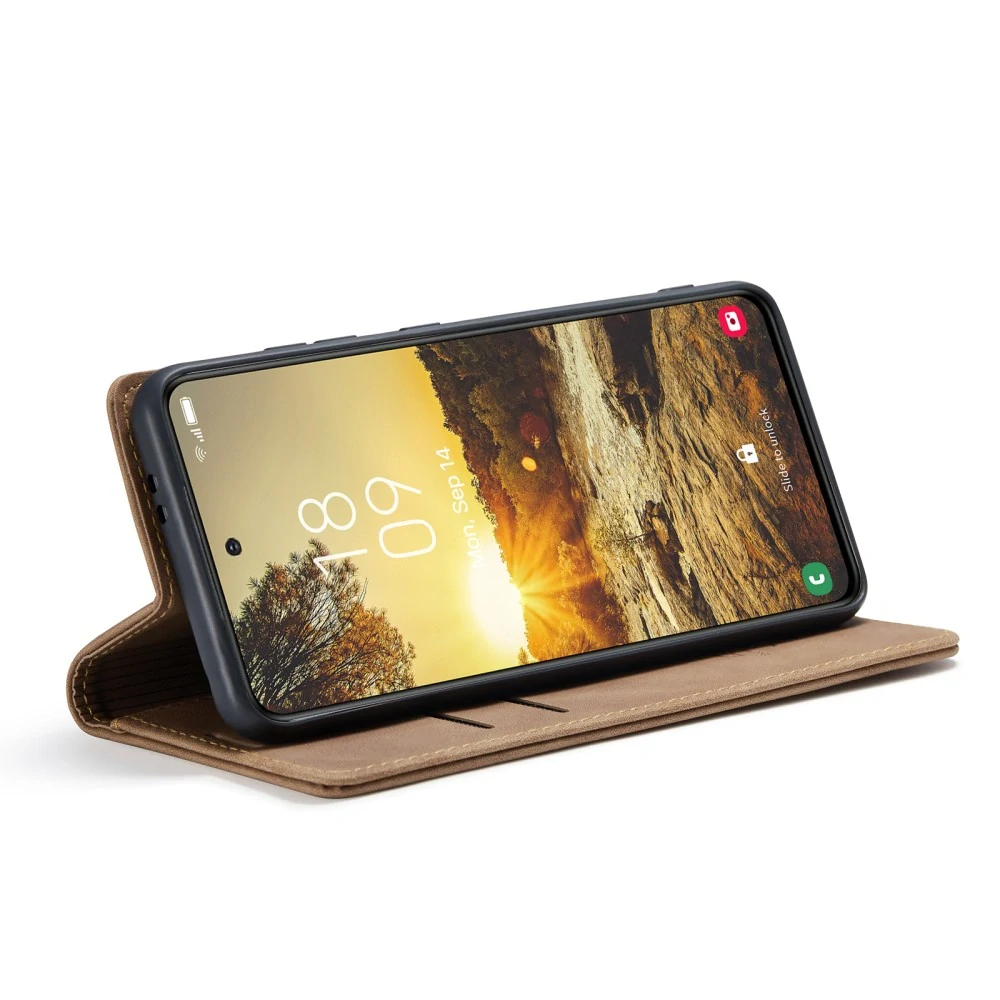 Puzdro na Samsung Galaxy S25 CASEME svetlo hnedé