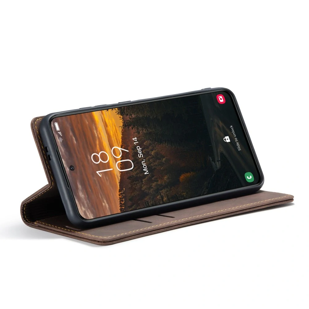Puzdro na Samsung Galaxy S25 CASEME hnedé