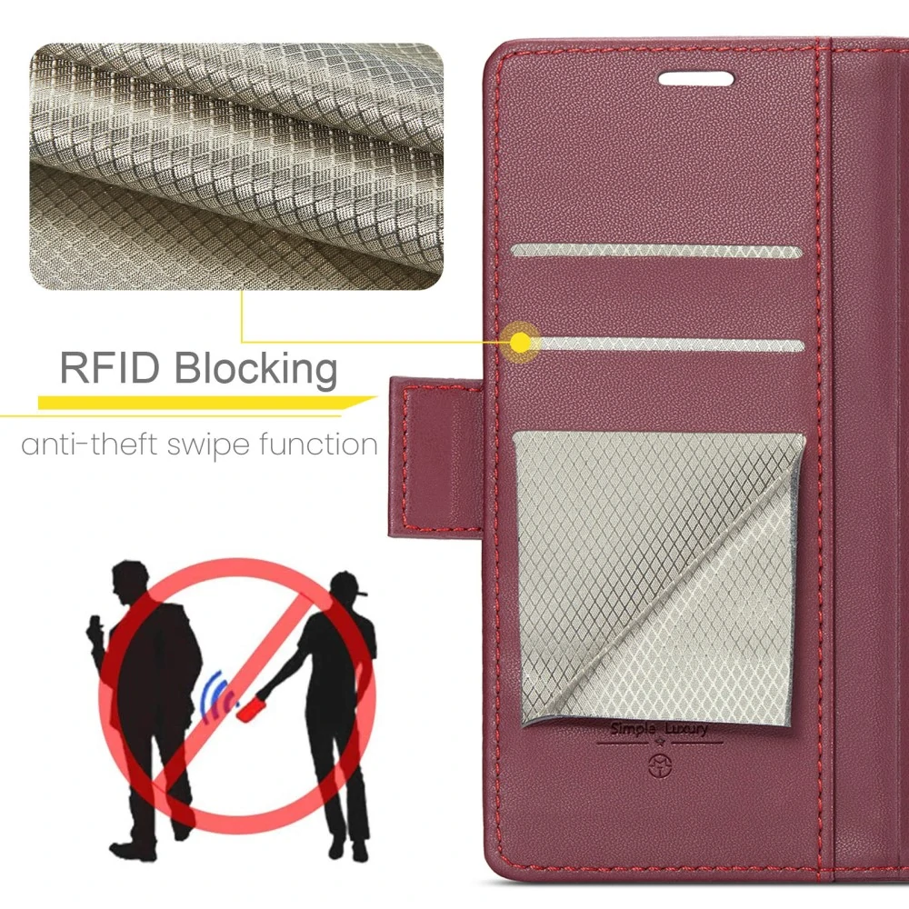 Puzdro na Samsung Galaxy S24 FE CASEME smooth červené