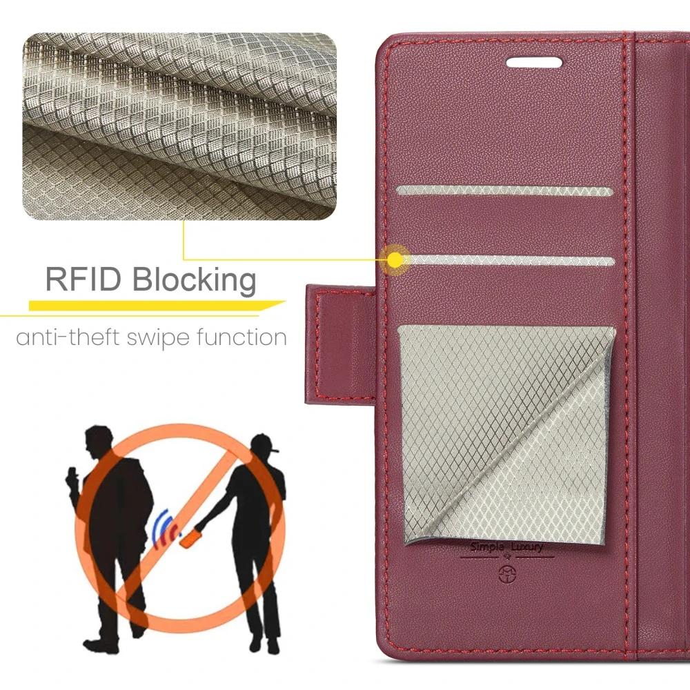 Puzdro na iPhone 16 Plus CASEME smooth červené