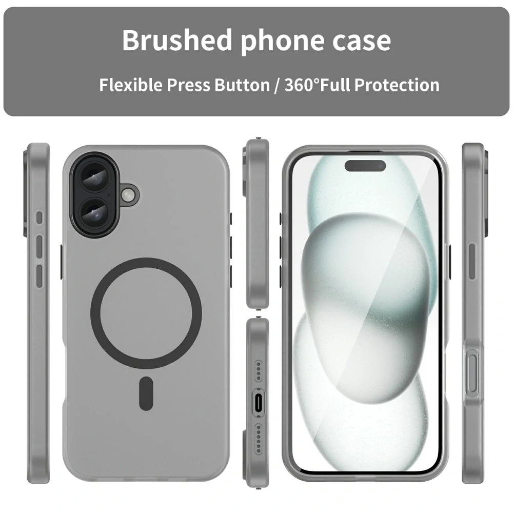 Kryt na iPhone 16 Plus Candy s podporou MAGSAFE čierny
