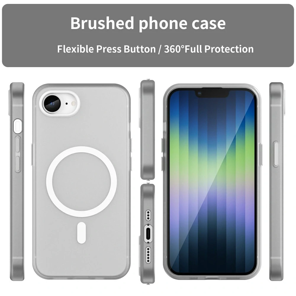 Kryt na iPhone 16E Candy s podporou MagSafe biely