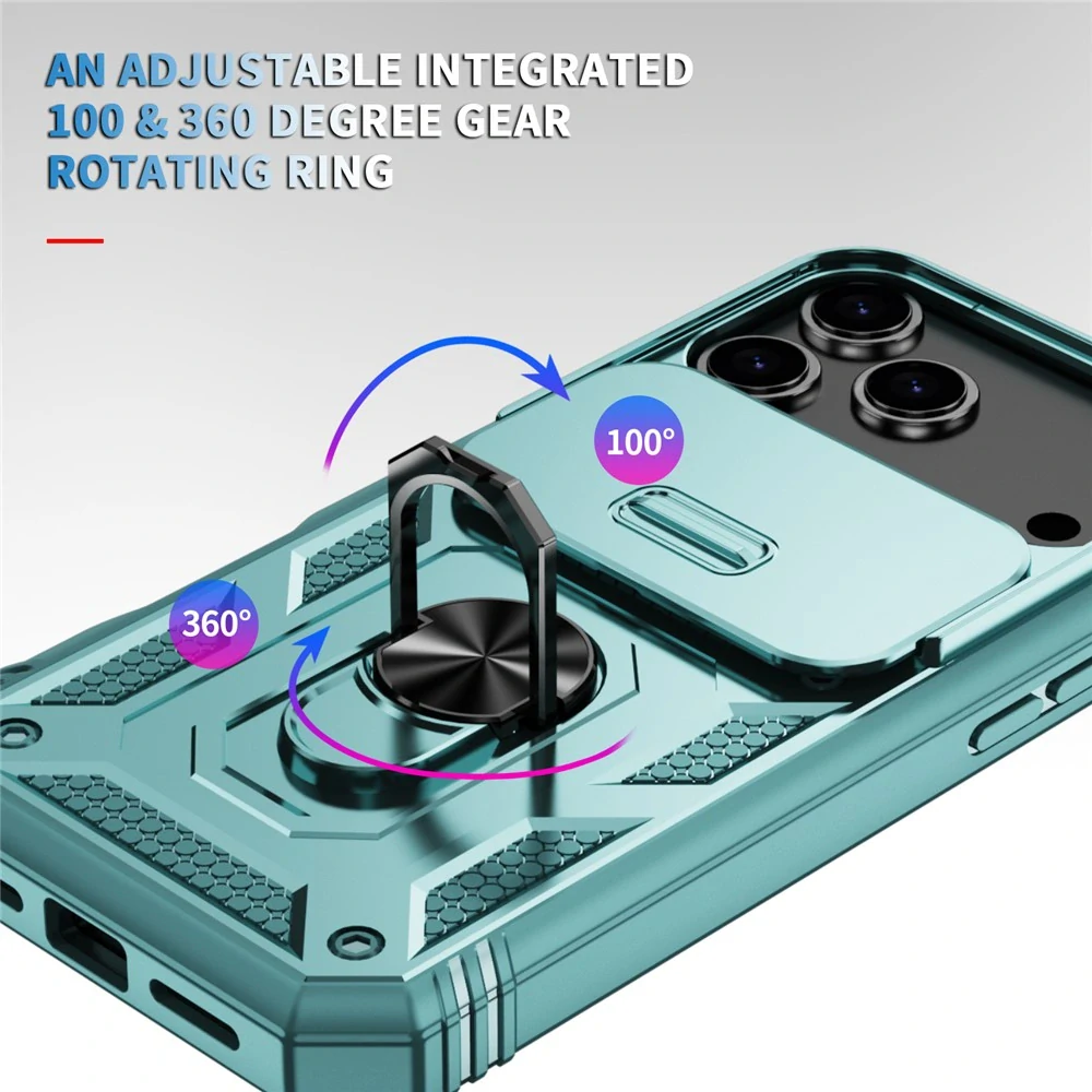 Kryt na iPhone 17 Pro Max odolný s krytkou na fotoaparát svetlomodrý