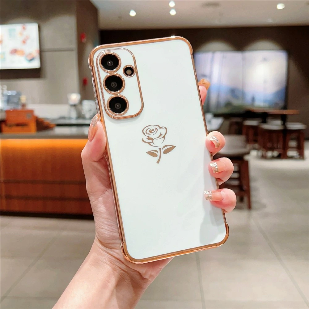 Kryt na Samsung Galaxy S25 Ruže biely