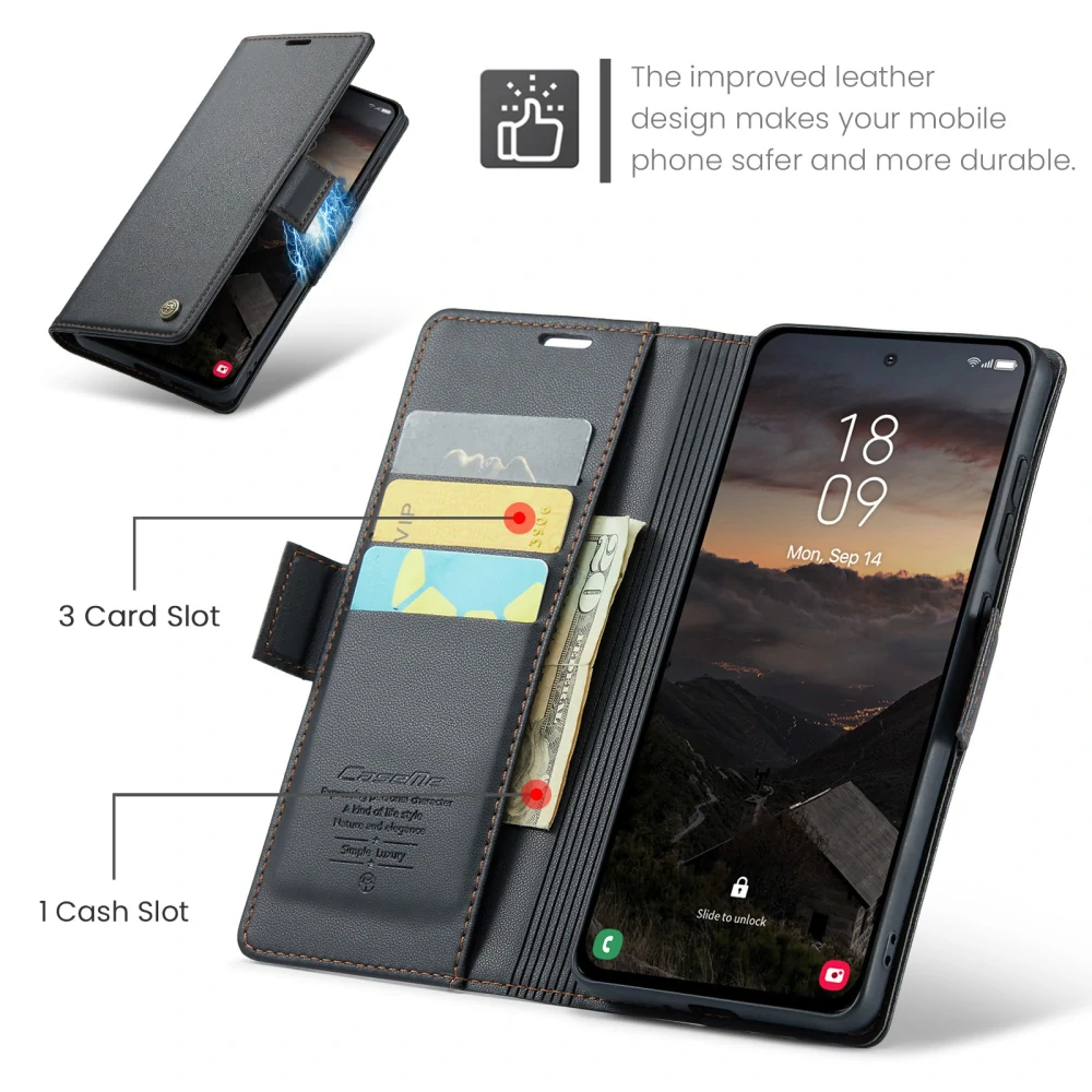 Puzdro na Samsung Galaxy S26 CASEME smooth čierne