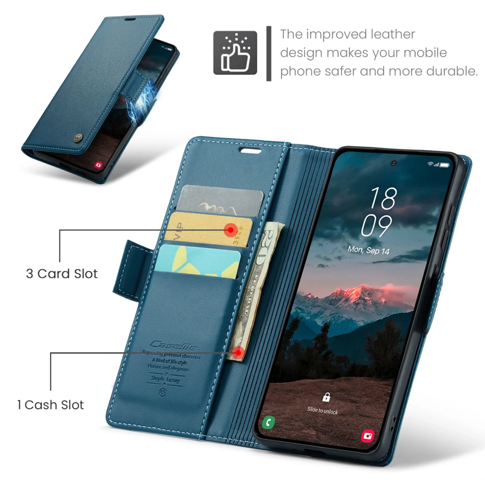 Puzdro na Samsung Galaxy S26 CASEME smooth modré