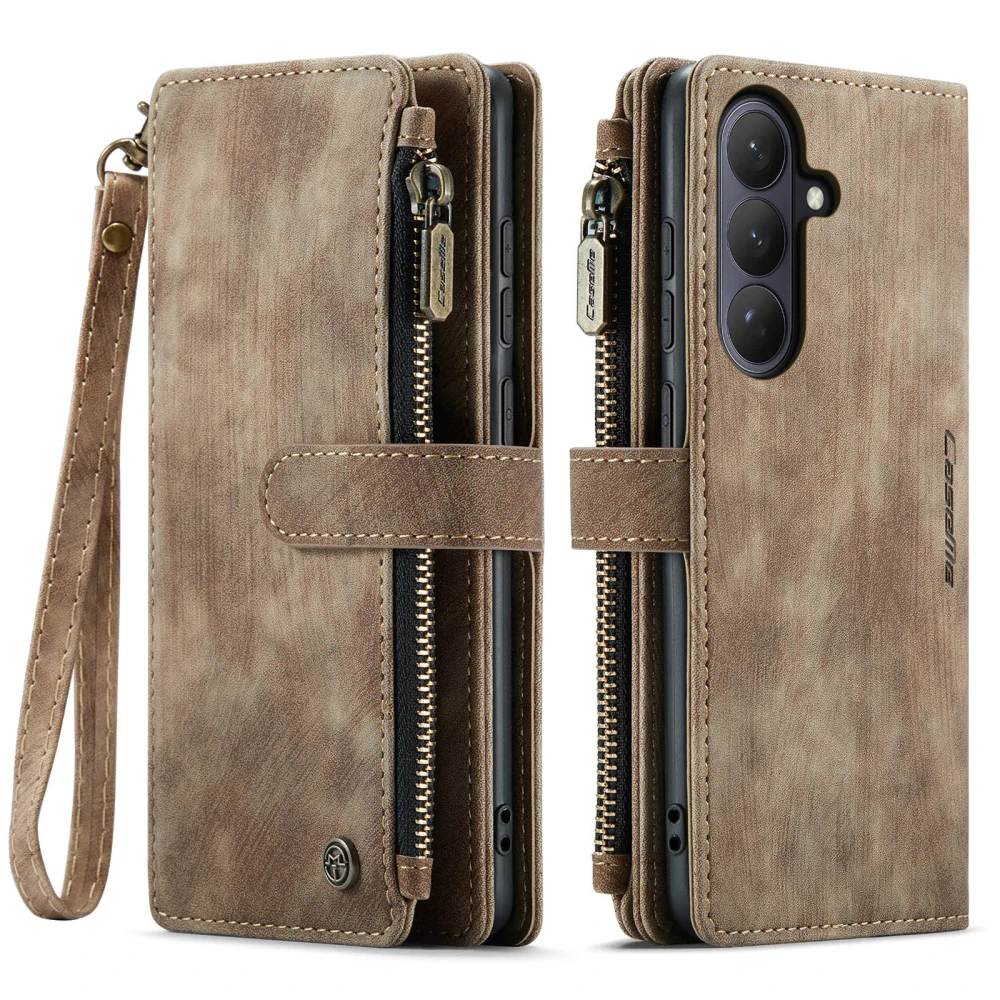 Puzdro na Samsung Galaxy S26 CASEME Deluxe hnedé