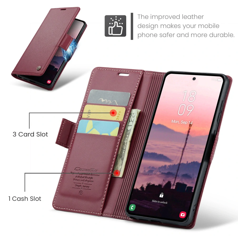 Puzdro na Samsung Galaxy S26 Ultra CASEME smooth červené