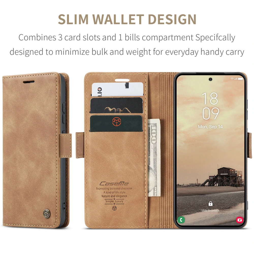 Puzdro na Samsung Galaxy S26 Ultra CASEME svetlo hnedé