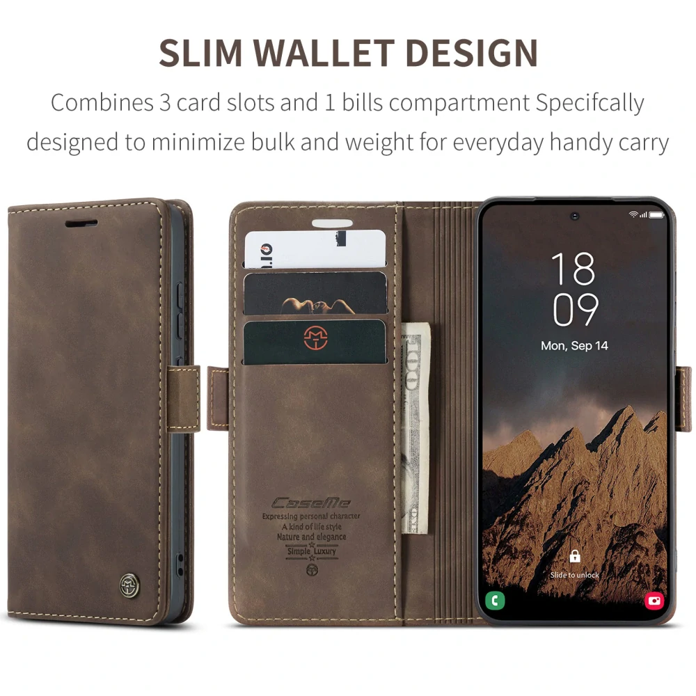 Puzdro na Samsung Galaxy S26 Ultra CASEME hnedé