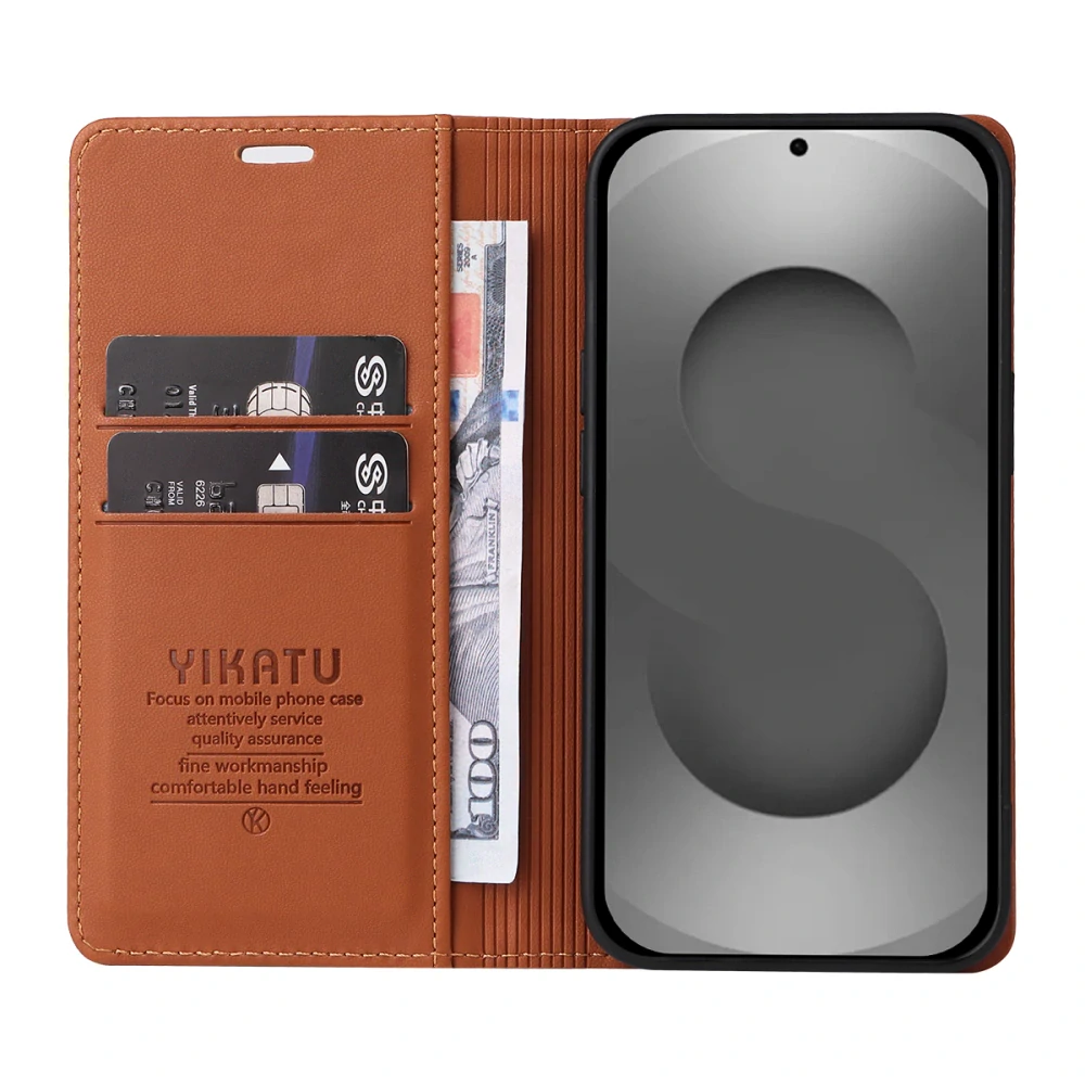 Puzdro na Samsung Galaxy S26 Ultra Yikatu hnedé