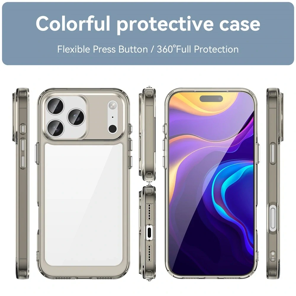 Kryt na iPhone 17 Pro Max odolný sivý