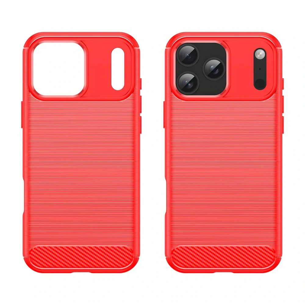 Kryt na iPhone 17 Pro Max Carbon červený