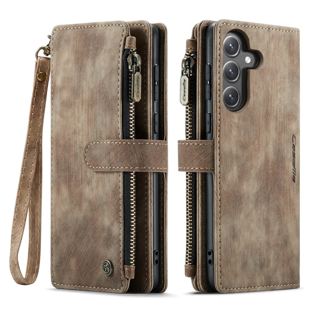 Puzdro na Samsung Galaxy S25 FE CASEME Deluxe hnedé
