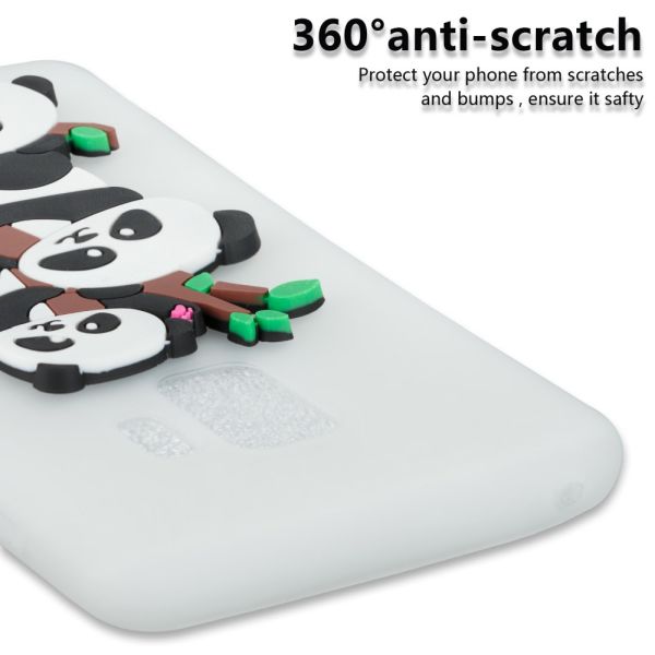 Kryt na Samsung Galaxy S9 3D Pandy biely