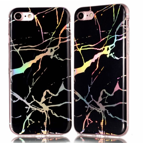 Kryt na iPhone 7 / 8 / SE ( 2020 / 2022 ) trblietavý mramor čierny