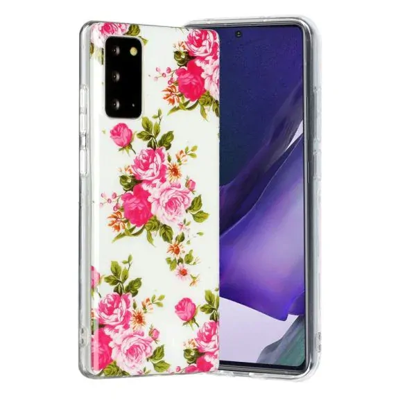 Kryt na Samsung Galaxy Note 20 svietiaci Ruže