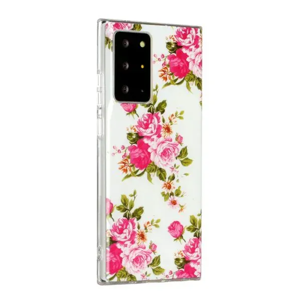 Kryt na Samsung Galaxy Note 20 Ultra svietiaci Ruže