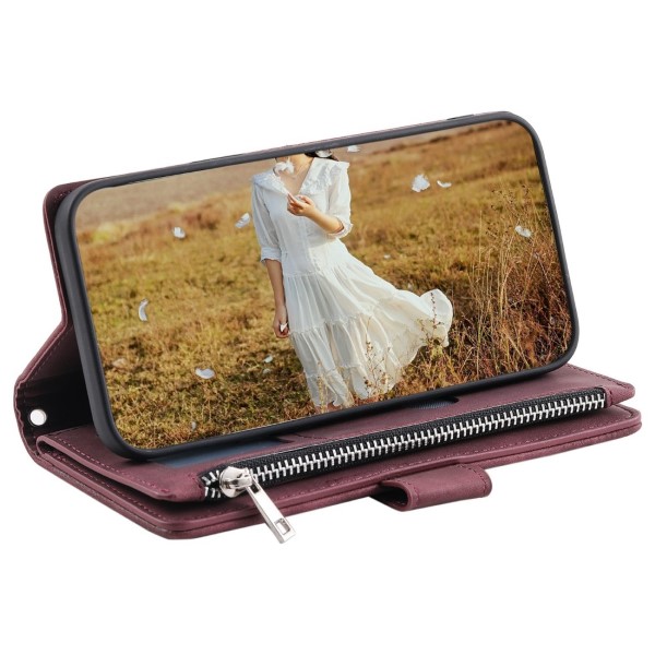 Púzdro pre iPhone 12 / 12 Pre Luxury Double Layer vínové