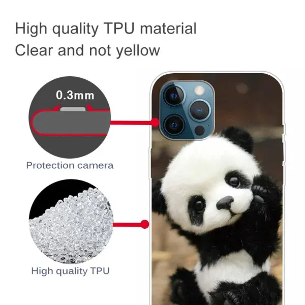 Kryt na iPhone 13 Pro Panda