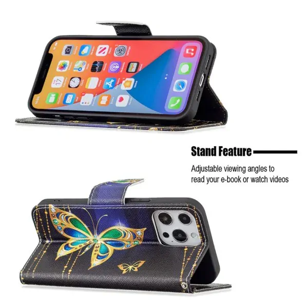 Púzdro pre iPhone 13 Pro Motýľ čierne