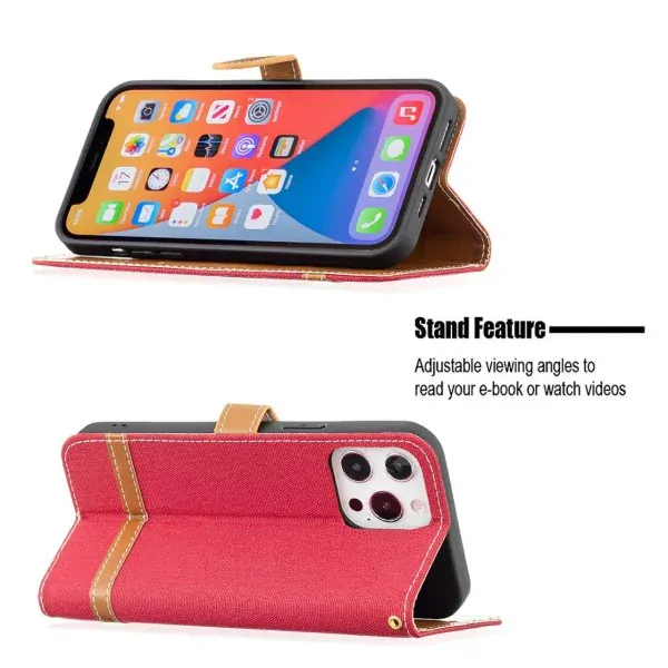Púzdro pre iPhone 13 Pro Jeans červené