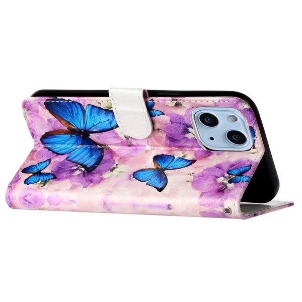Puzdro pre iPhone 14 Motýľ fialové