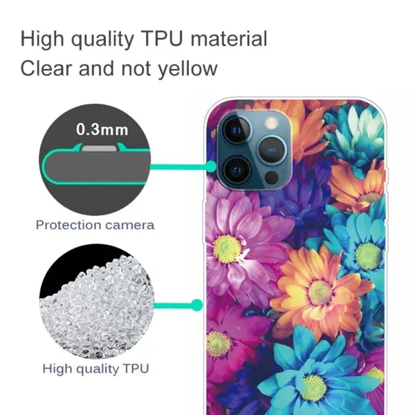 Kryt na iPhone 14 Pro Kvety
