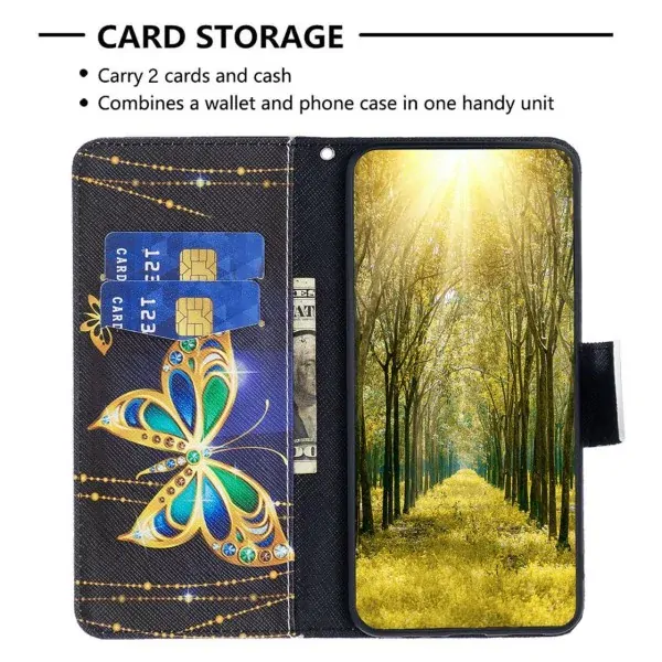 Púzdro pre iPhone 14 Pro Motýľ čierne