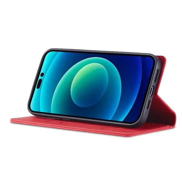 Puzdro LC.IMEEKE pre iPhone 14 Pro červené