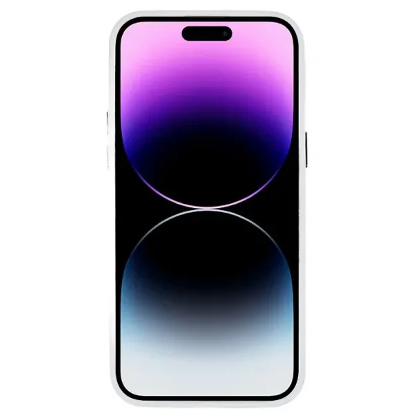 Kryt na iPhone 14 Pro gumový Lens biely
