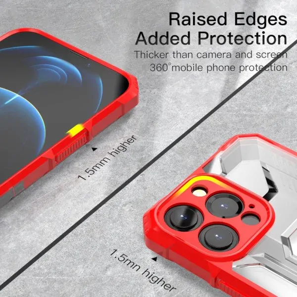 Kryt na iPhone 13 Pro odolný Protective červený