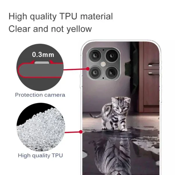 Kryt na iPhone 12 Pre Max Mačiatko